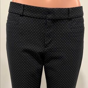 Banana Republic Sloan Ankle Black and White Polka Dot Pants Size 2